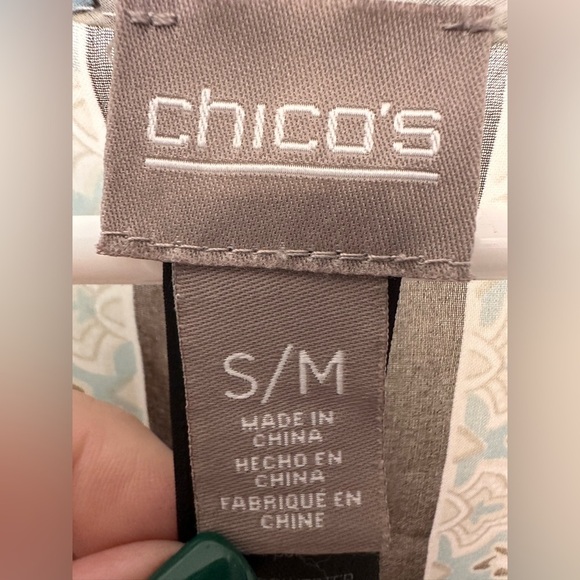 Chicos Womens Multicolor Paisley Drawstring Cape Kimono Poncho Blouse NWOT - Picture 5 of 6